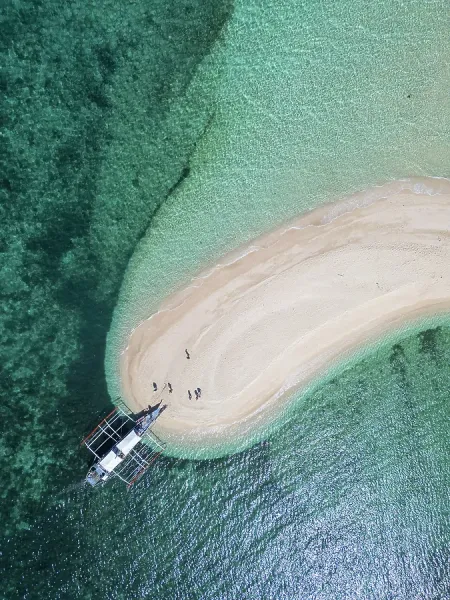 Remote island coast on a Palawan expedition